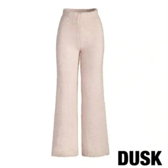 SKIMS Cozy Knit Pants 2X/3X in Dusk Pink Wide Leg Teddy Lounge Boucle Kardashian - Picture 4 of 16